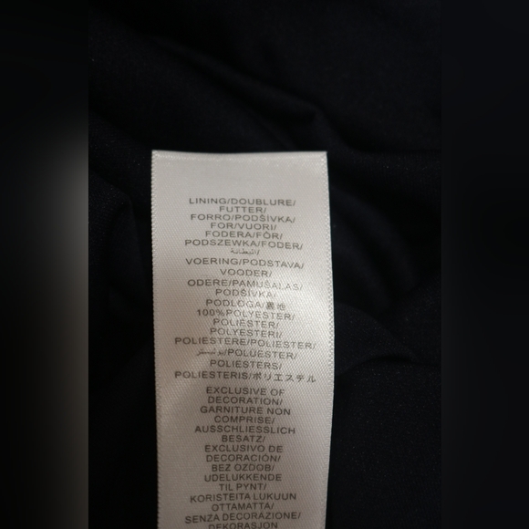 Adrianna Papell Women's Asymmetric Beaded V-Neck Dress - Midnight - Picture 11 of 13